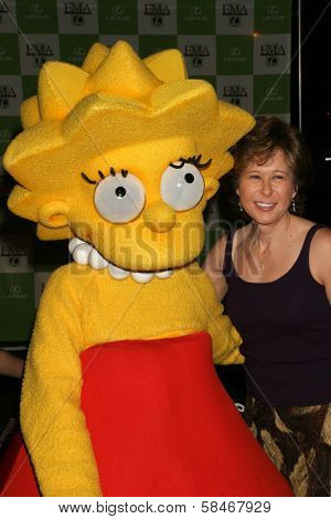 LOS ANGELES - NOVEMBER 08: Lisa Simpson and Yeardley Smith at the 16th Annual Environmental Media Association Awards at Wilshire Ebell Theatre November 08, 2006 in Los Angeles