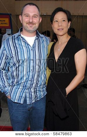 HOLLYWOOD - JULY 19: Andy Milder and guest at the season two premiere of 
