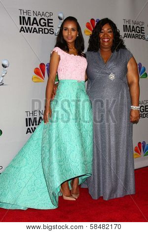 Kerry Washington, Shonda Rhimes at the 44th NAACP Image Awards Press Room, Shrine Auditorium, Los Angeles, CA 02-01-13