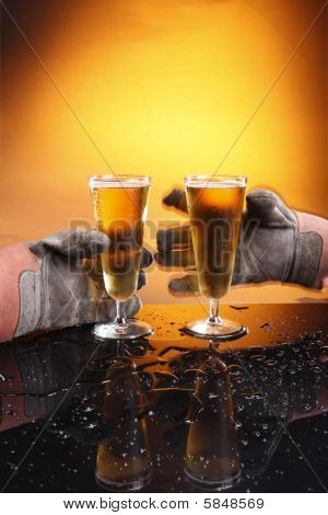 Champagner Blue collar