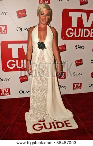 HOLLYWOOD - AUGUST 27: Pink at the TV Guide Emmy After Party August 27, 2006 in Social, Hollywood, CA.
