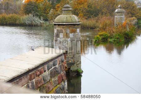 Danzig Landmark Gdansk With Motlawa River Poland