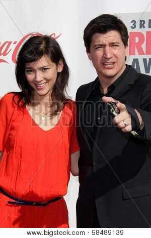 Erica Oyama, Ken Marino at the 3rd Annual Streamy Awards, Hollywood Palladium, Hollywood, CA 02-17-13