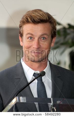 Simon Baker at Simon Baker Honored With Star On The Hollywood Walk Of Fame, Hollywood, CA 02-14-13