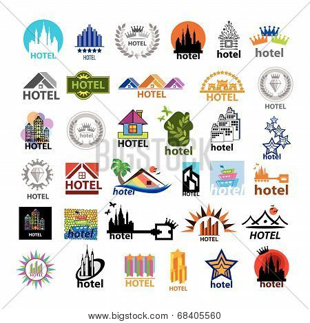 Biggest Collection Of Vector Icons Hotels For Leisure Tourism