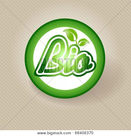 Bio. Vector ecological concept for you design.