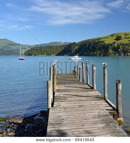 Akaroa Jetty, Canterbury New Zealand