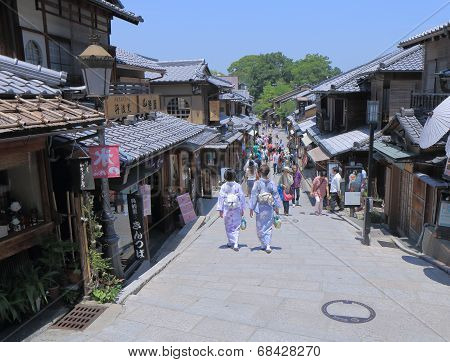 Historical street Kyoto Japan