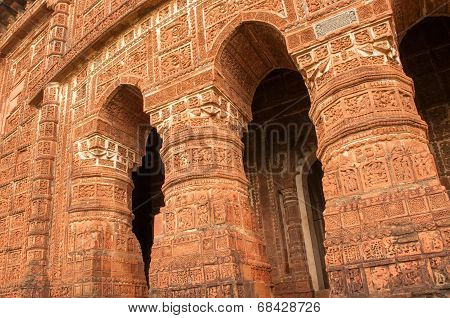 Arches Of Radhagobinda Temple, Bishnupur , India