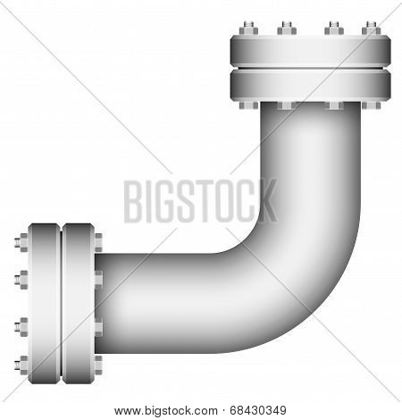 Pipe corner element