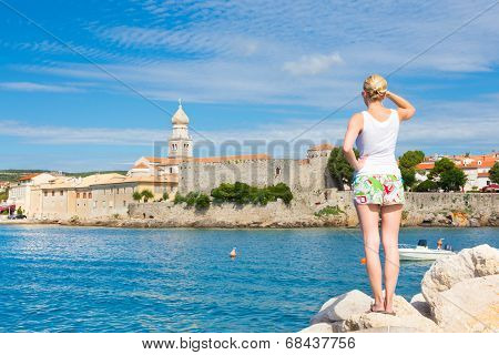 Krk town, Mediterranean, Croatia, Europe