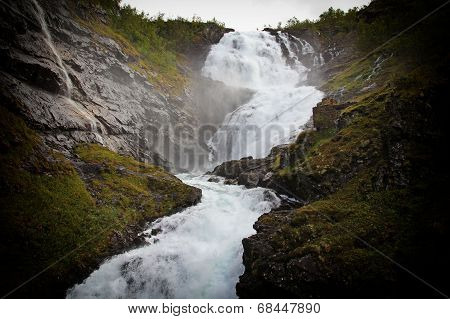 Kjosfossen Fall, Flamsbana, Norway