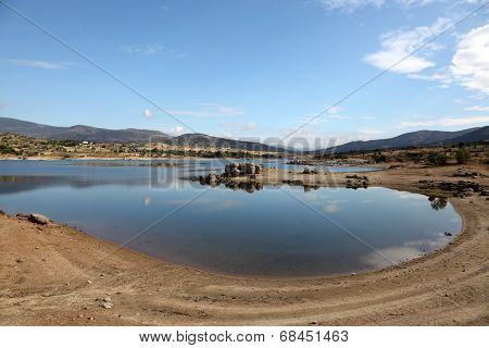 Burguillo Reservoir In Iruelas Valley, Spain