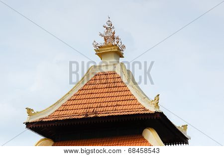 Roof and pinnacle of Masjid Duyong in Malacca