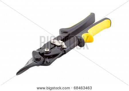Metal sheet scissors.