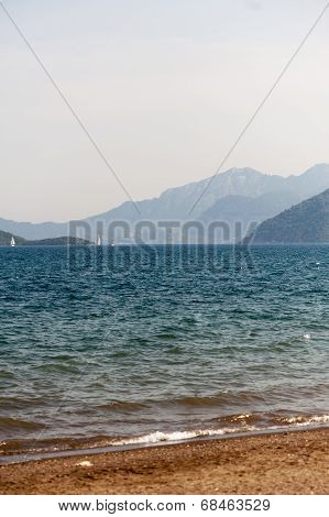 Bay With Yachts In Marmaris