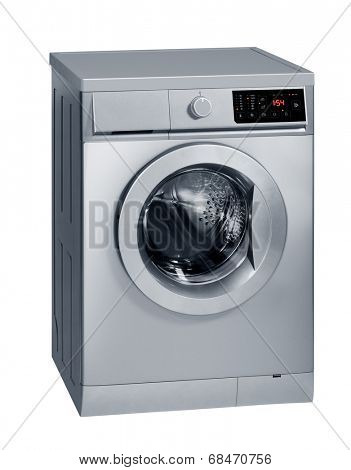 A washing machine isolated over white.