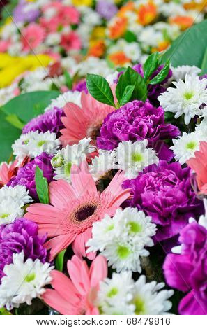 Bouquet Of Colorful Flowers.
