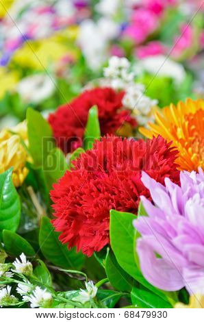 Bouquet Of Colorful Flowers.