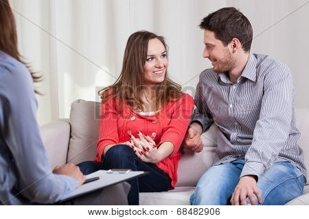 Happy Couple After Therapy
