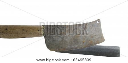 big cleaver is on hone