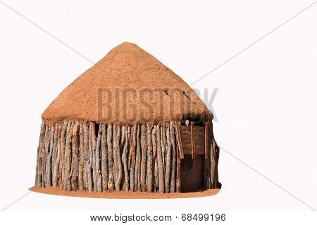 Traditional huts of himba people