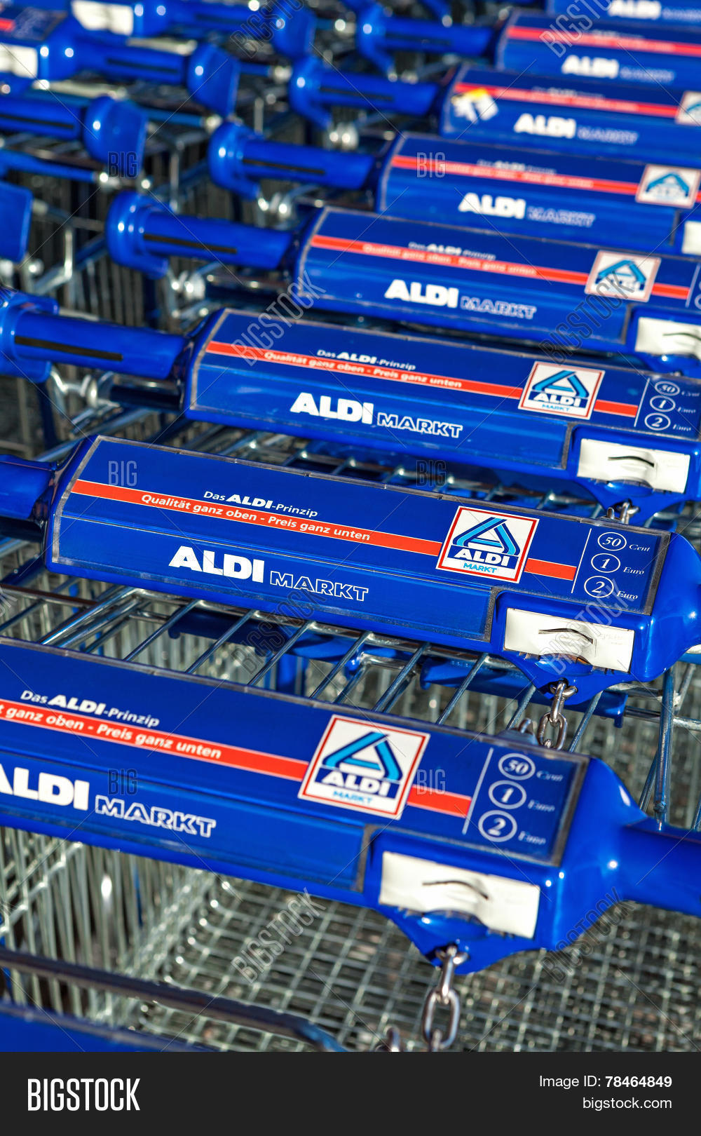 Aldi Shopping Trolleys Image & Photo (Free Trial) Bigstock