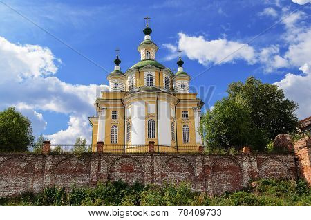 Restored Cathedral Of The Ascension In Northern Russian Town Totma