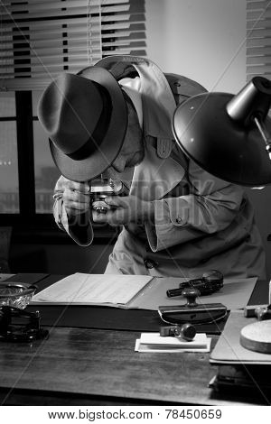 Spy Agent Stealing Top Secret Data