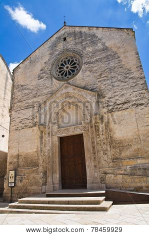 Church of St. Nicolo dei greci. Altamura. Puglia. Italy.