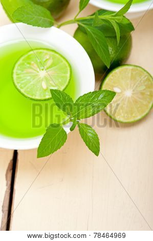 Mint Infusion Tea Tisane With Lime