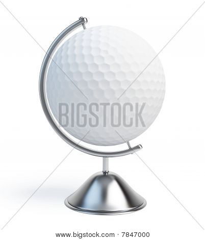 glob golf piłka znak