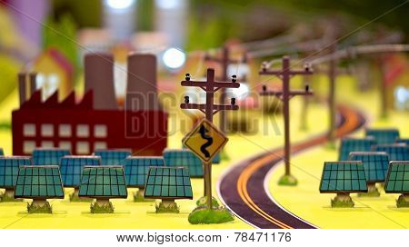 Alternative Energy Solar Cell In The City