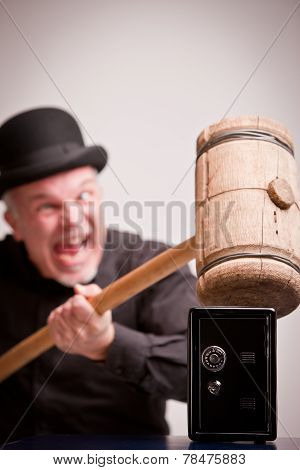 Madcap Laughs With Big Hammer On Money