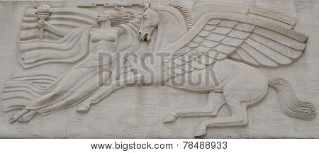 mythological carving
