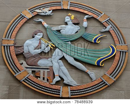 Art deco medallion