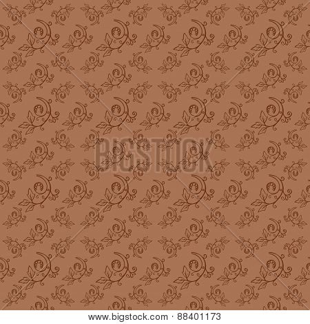 Hand Drawn Floral Seamless Pattern