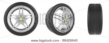 Set of car wheels
