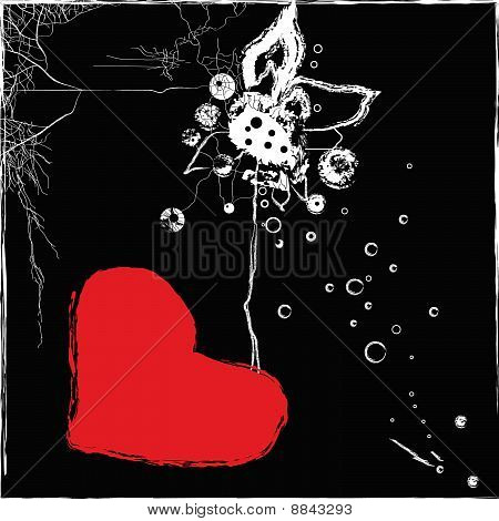 Amare con cuore rosso