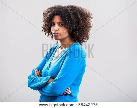Offended woman