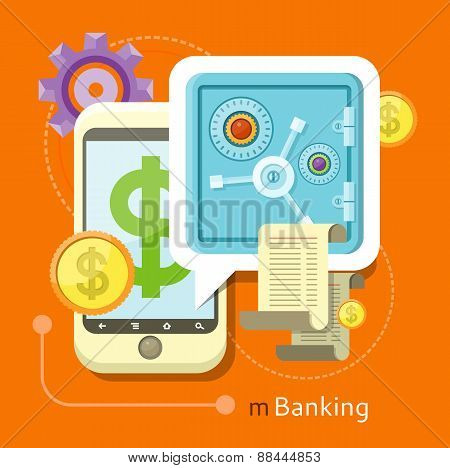 Internet Online Banking Concept