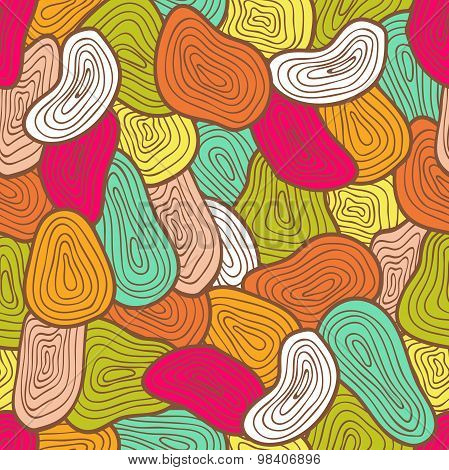 Seamless color hand-drawn pattern.