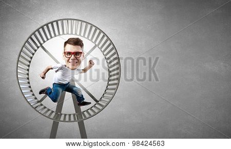 Bigheaded man