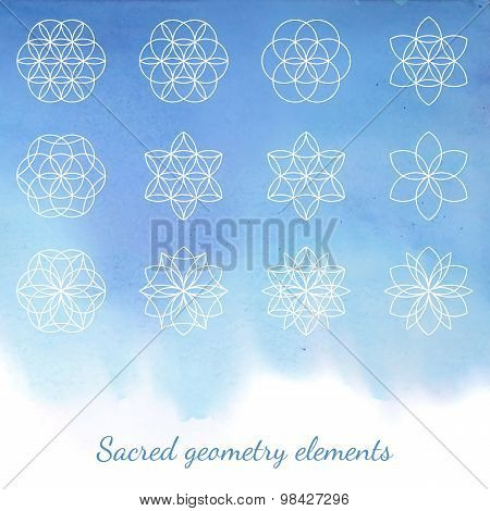Sacred geometry vector elements