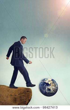 Unsustainable Business Concept Global Environmental Destruction