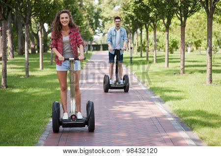 Concept for couple using segway