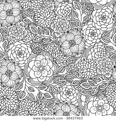 Floral vector pattern