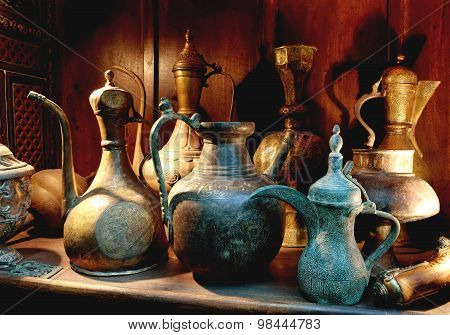 Antique Arabic Coffee Pot -DALLAH