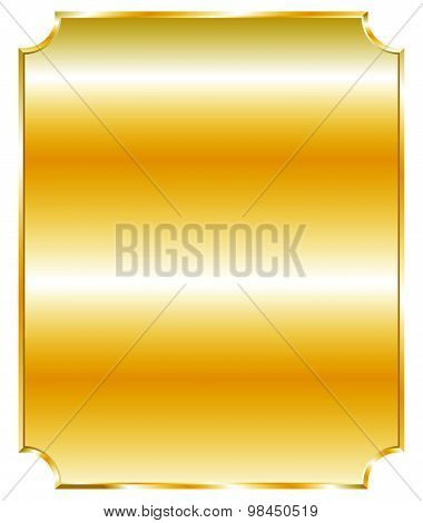 Plaque, Plaquettes With Blank Space. Editable Vector.