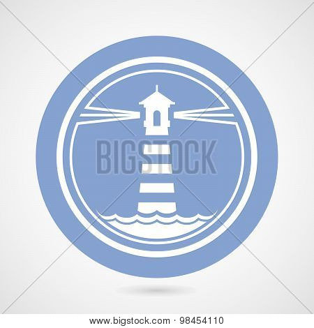 Maritime lighthouse simple icon